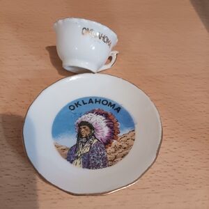 Vintage Oklahoma Cup and Saucer